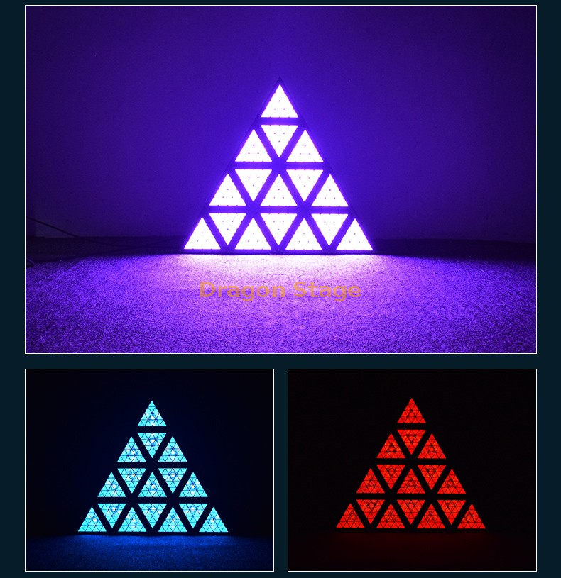 Luces de matriz triangulares Luces KTV a todo color Barra de iluminación de ambiente Focos Luces de escenario de rendimiento de boda Luces de matriz a todo color