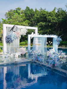 Puerta de kit de escenario de piscina de aluminio portátil para boda