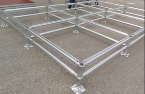 Plataforma de escenario de tubería de madera portátil al aire libre de aluminio