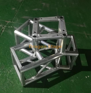Bisagra de triángulo de armazón de aluminio de torre PA/Conector de base de torre de elevación de matriz de línea/Conector de unión de 4 caras personalizado