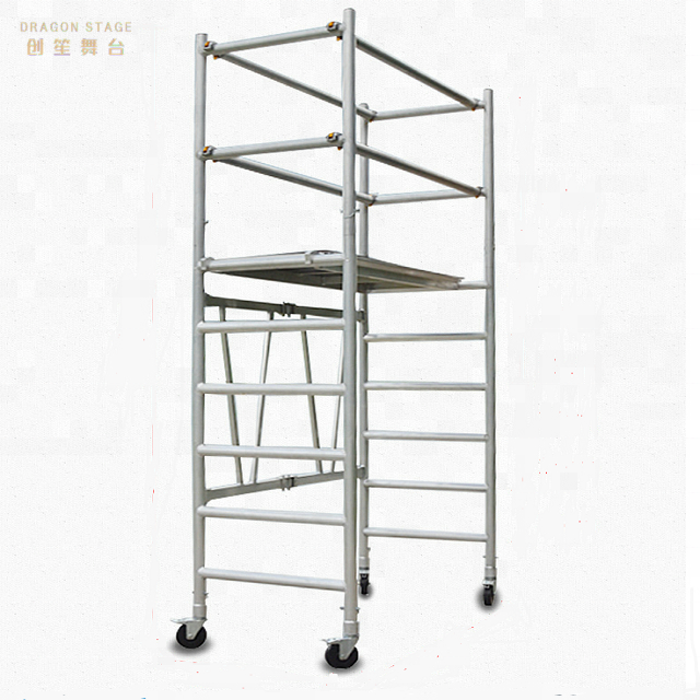 Escalera móvil portátil andamio plegable