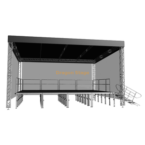 Pequeño diseño al aire libre portátil de la tienda de la etapa de la iglesia de la situación de aluminio los 8x6x4m