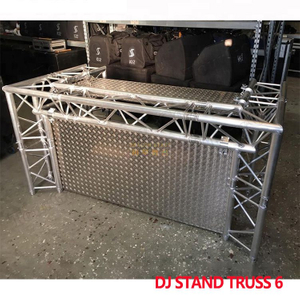 Hoja de aluminio y mesa Triangle Truss DJ Stand Booth