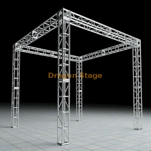 Marco de aluminio Estructura de braguero Evento Perno de espiga de aluminio Escenario de concierto Luces Braguero de exposición 4x4x4m