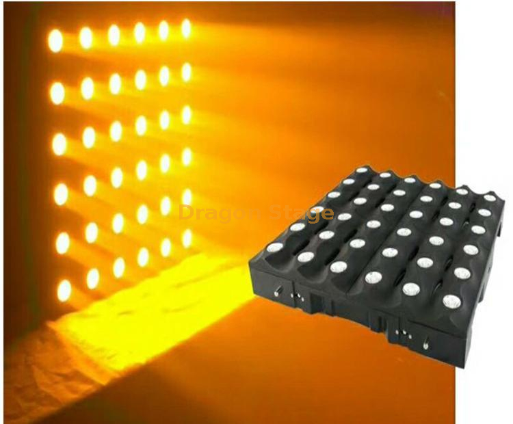36 luces de matriz dorada monocromáticas de 5 W